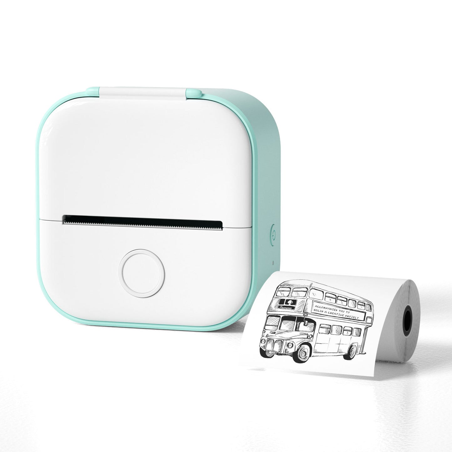 PrintBunny™ Mini Printer Set – 1 Printer + 4 Sticky Paper Rolls