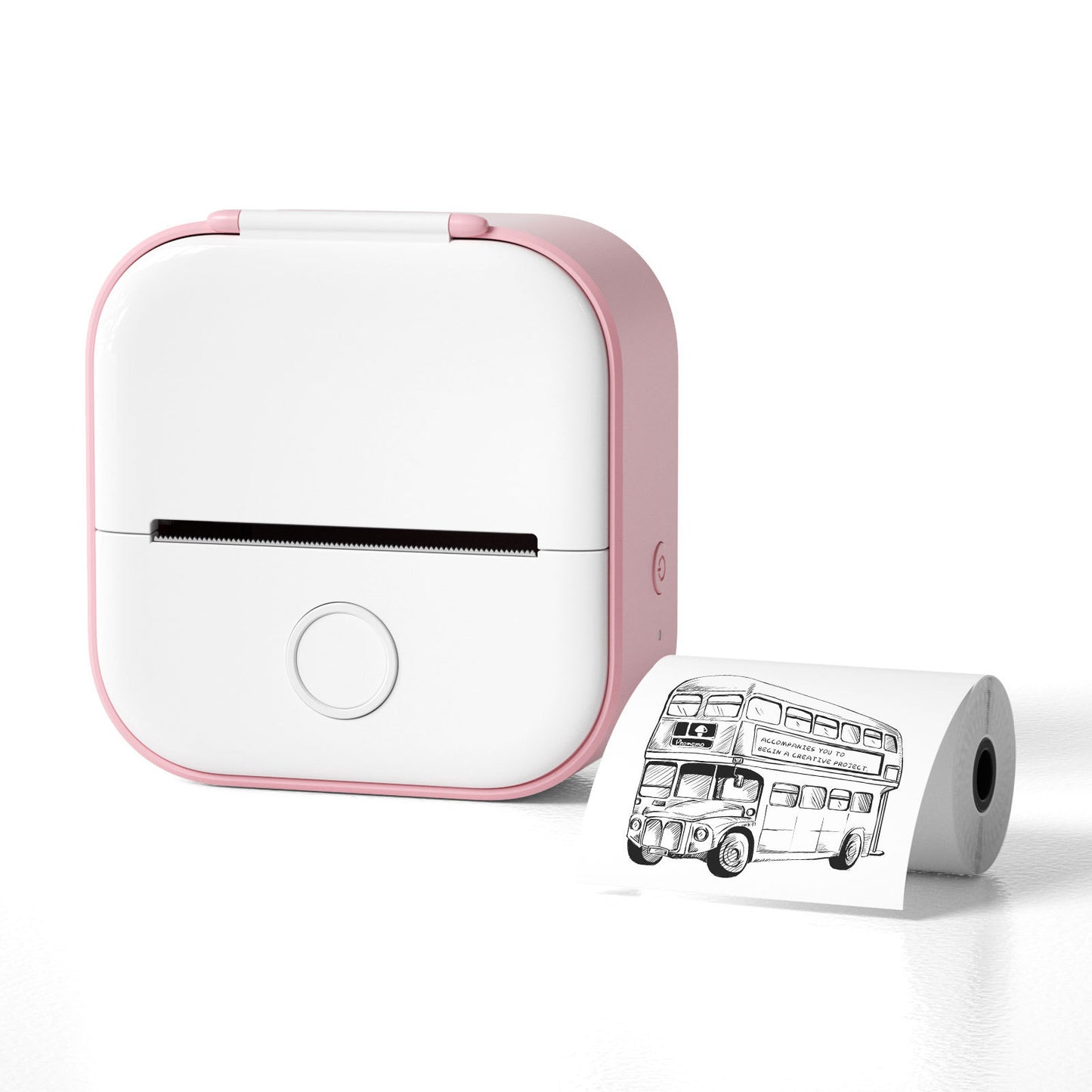 PrintBunny™ Mini Printer Set – 1 Printer + 4 Sticky Paper Rolls