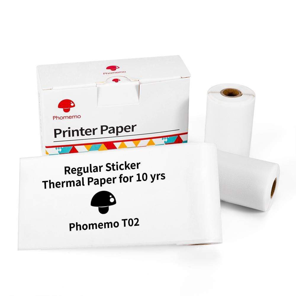 PrintBunny™ Mini Printer Set – 1 Printer + 4 Sticky Paper Rolls