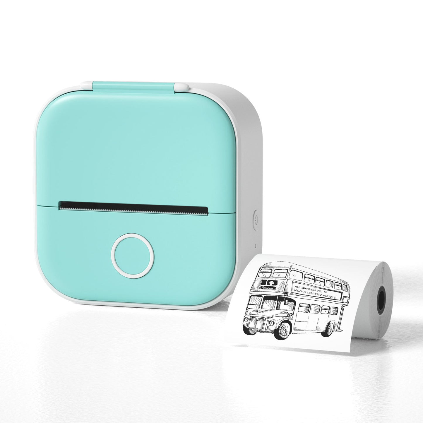 PrintBunny™ Mini Printer Set – 1 Printer + 4 Sticky Paper Rolls