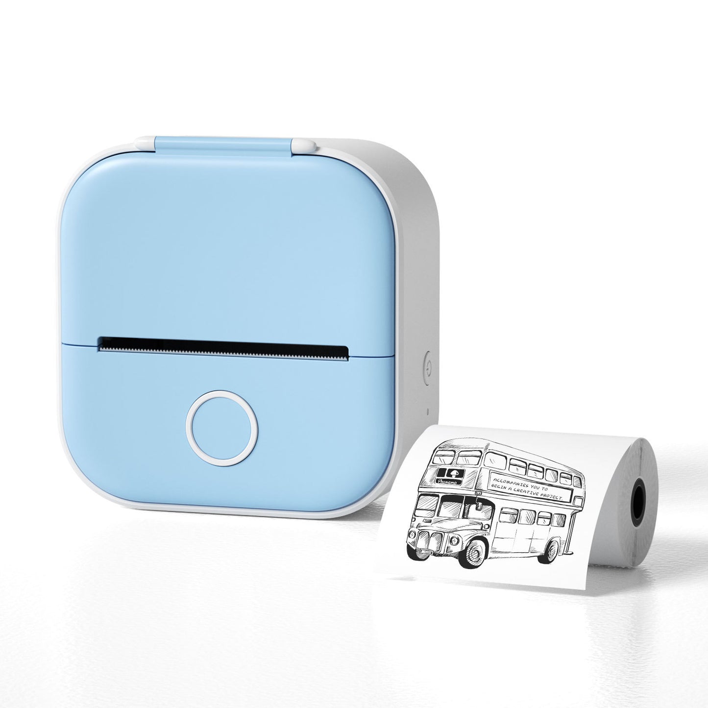 PrintBunny™ Mini Printer Set – 1 Printer + 4 Sticky Paper Rolls