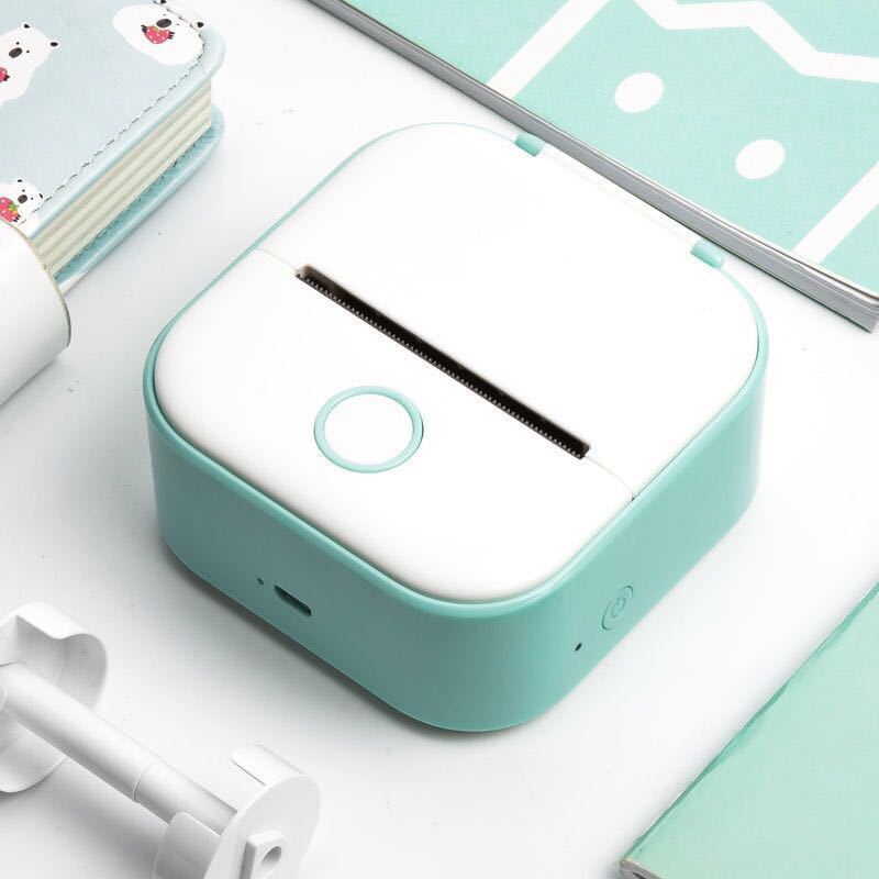 PrintBunny™ Mini Printer Set – 1 Printer + 4 Sticky Paper Rolls